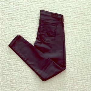 AG mint condition waxed black jeans